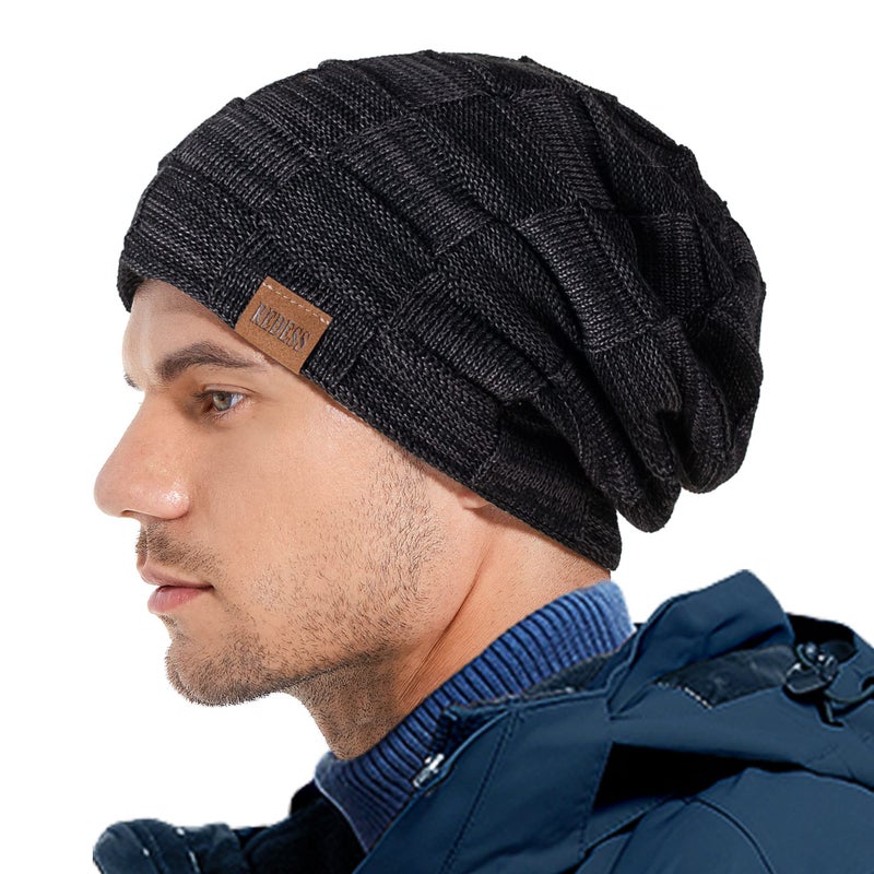 REDESS Beanie Hat for Men and Women Winter Warm Hats Knit Slouchy Thick Skull Cap - Image 5